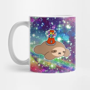 Gumball Machine Sloth Rainbow Space Mug